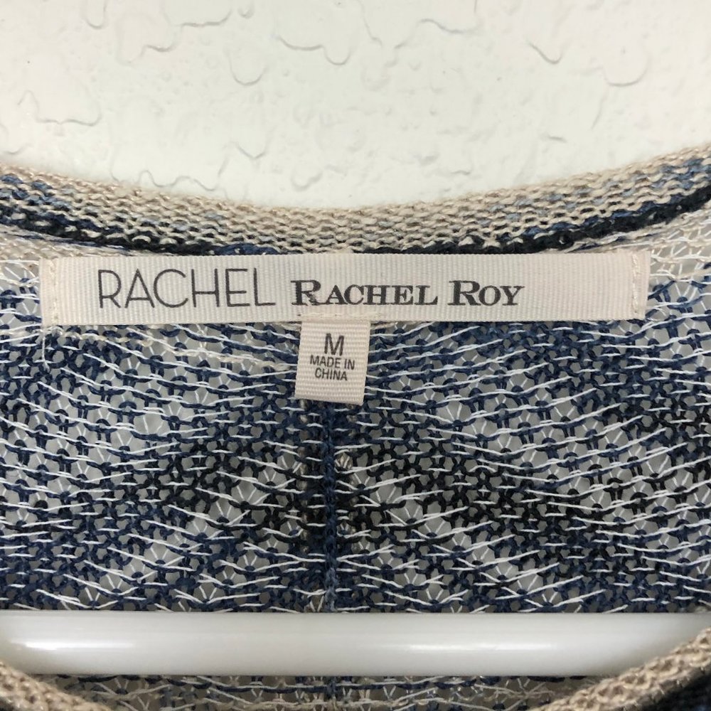 ⚡️NWT RACHEL RACHEL ROY Blue Cream Sweater D16 - Picture 5 of 6
